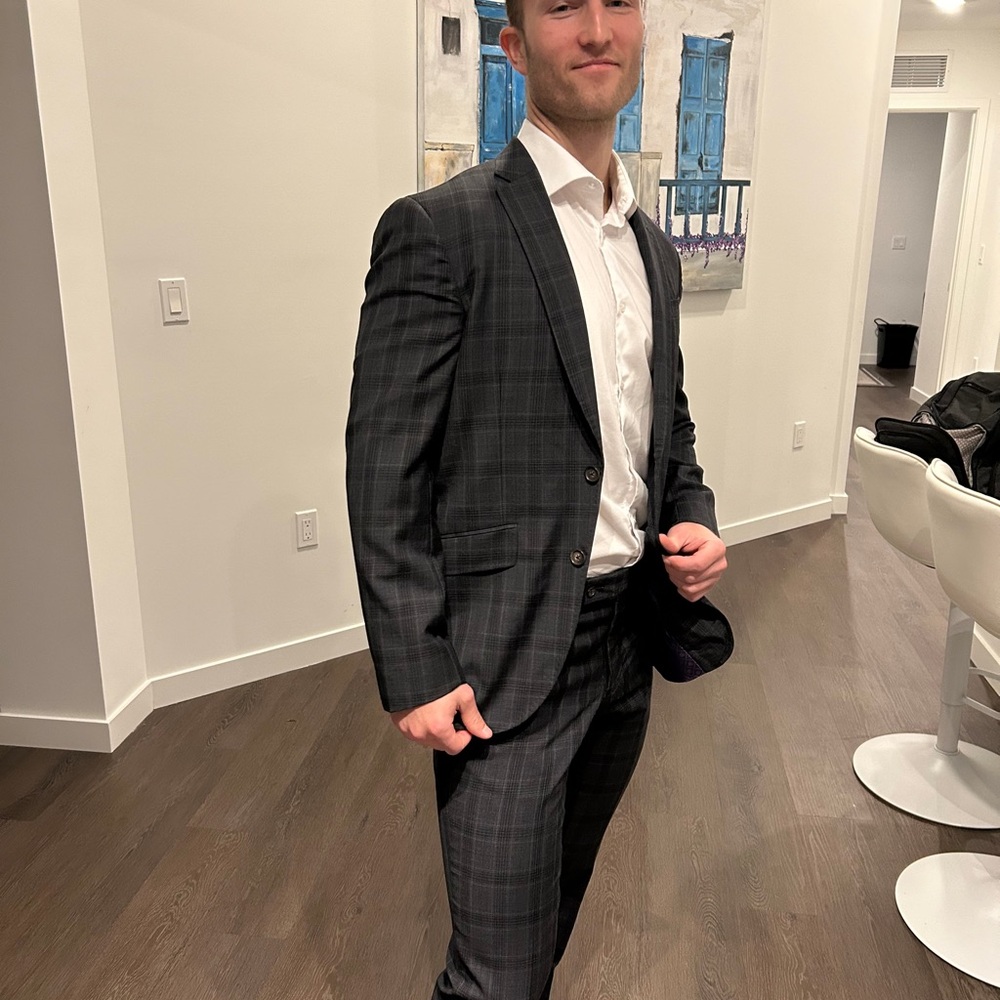 Ted Baker Charcoal Check Suit